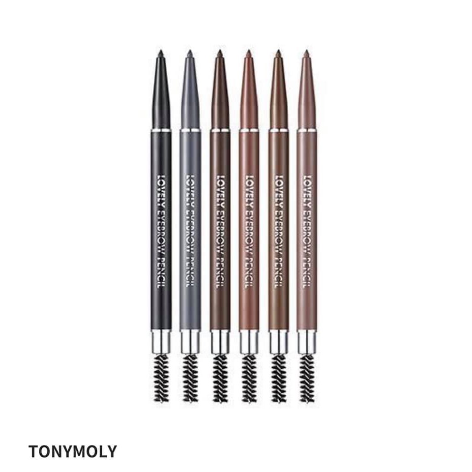 Chì kẻ mày đầu nhỏ Tonymoly Lovely EyeBrow Pencil (nhiều màu)