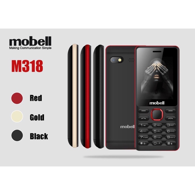 ĐIỆN THOẠI MOBELL M318 CHÍNH HÃNG TẶNG BAO LÌ XÌ