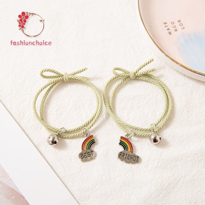 Vòng Đeo Tay Cặp Đôi Nam Châm Mặt Hình Phi Hành Gia Rainbow Cầu Vồng Thời Trang - Lắc Tay Couple - Vòng Tay Couple