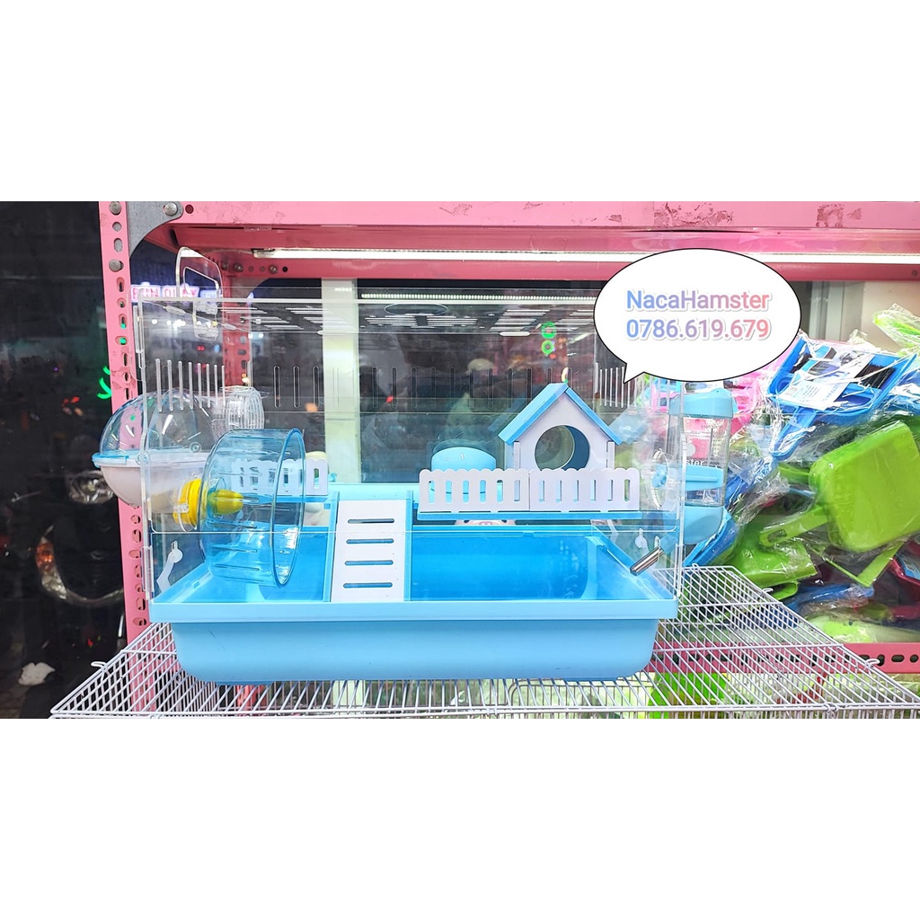 Lồng Hamster Mica đầy đủ phụ kiện
