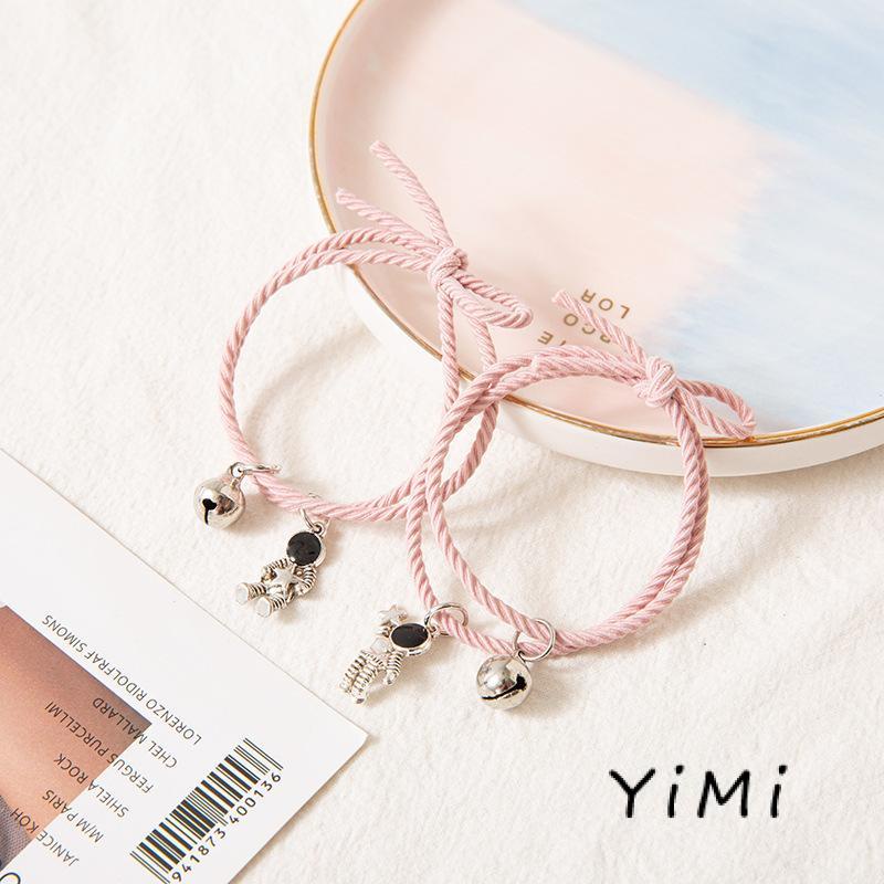 Vòng tay kim loại mặt hình phi hành gia dành cho cặp đôi