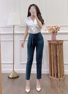 ⚡️BÁN SỈ⚡️ Sơ mi lụa cổ V nẹp 4 màu