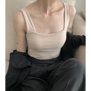 Áo hai dây bản to nữ LYRA, bra chất liệu cotton dáng croptop có mút đệm trẻ trung, xinh xắn-VXYP thumbnail