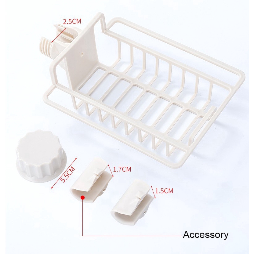 Giá để mút xốp rửa chén treo bồn rửa/ đồ dùng nhà tắm đa năng tiện dụng