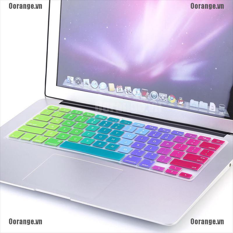 Miếng chống bụi bàn phím laptop chất liệu silicon MT màu sắc xinh xắn cho iMac Macbook Pro 13" 15" BH