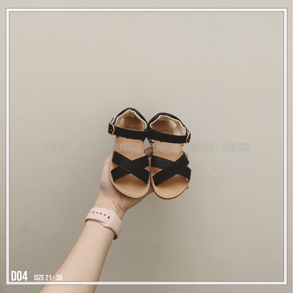 Dép sandal quai chéo cho bé gái Zonekids - D04