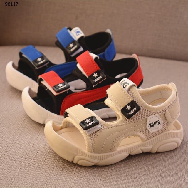 Sandal, giày tập đi bé trai bé gái đế gấu cao cấp