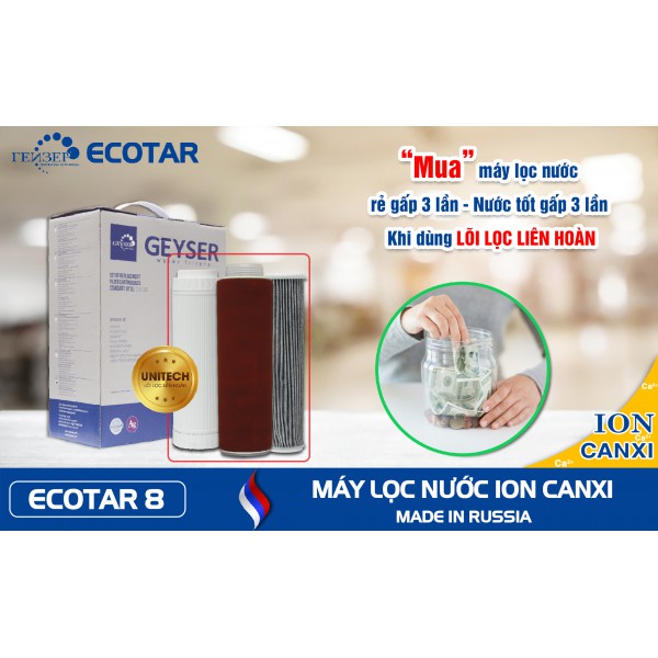 Máy lọc nước Geyser ECOTAR 8 ⚠️FREESHIP⚠️Hàng nhập khẩu LB Nga