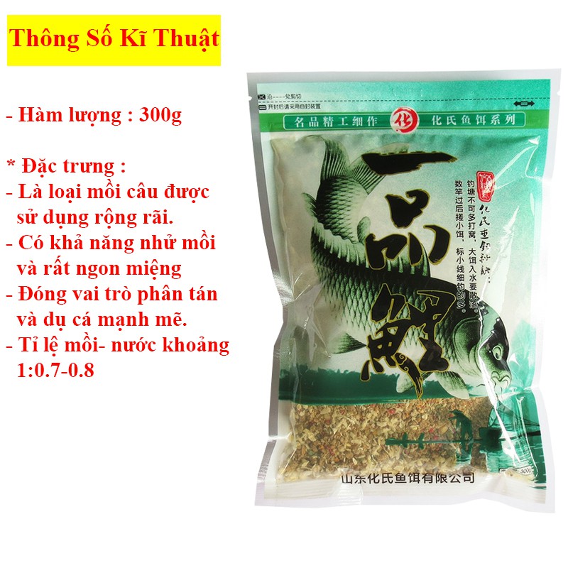 Mồi câu cá chép - Thính Dụ Chép Xanh HUA - 7