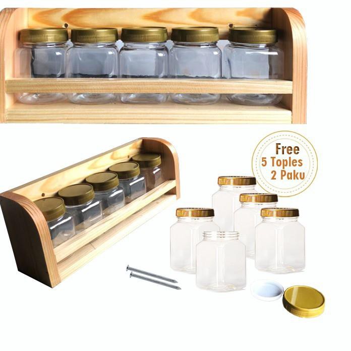 Kệ Gỗ 6.6 Đựng Gia Vị Tiện Dụng Cho Nhà Bếp | BigBuy360 - bigbuy360.vn