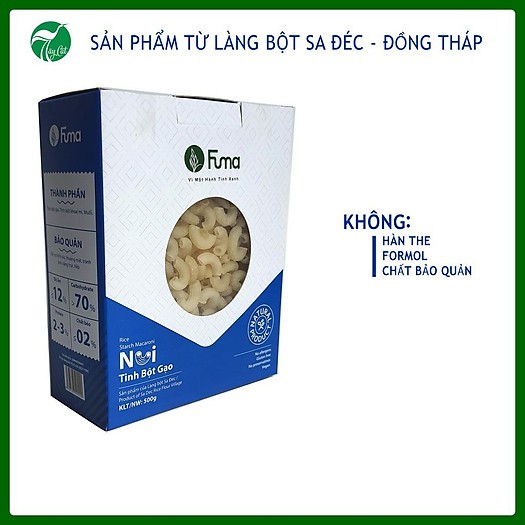 Nui gạo trắng Fuma hộp 500gr