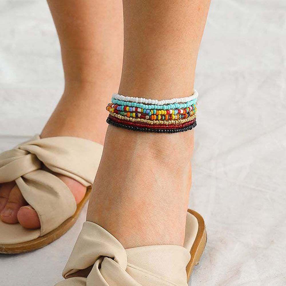 Lắc Chân Co Giãn Handmade Phong Cách Boho Thời Trang Cho Nữ
