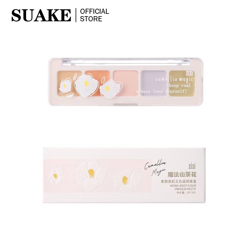 Kem che khuyết điểm SUAKE 5 màu độ che phủ cao/ chống thấm nước/ giữ màu lâu trôi 8g