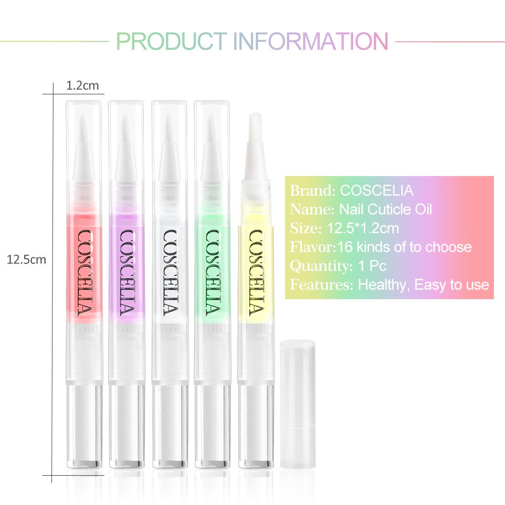 [Hàng mới về] Dầu dưỡng móng tay Coscelia 5ml làm mềm da hiệu quả