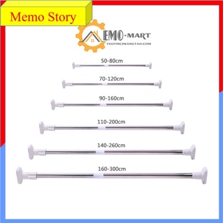 Thanh treo rèm cửa không cần khoan tường, Cây phơi đồ Inox