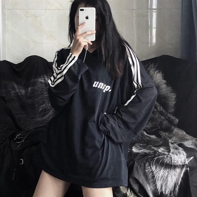 Áo Sweater lưới size dưới 75kg Hot Trend - Sweater lưới nhỏ Logo