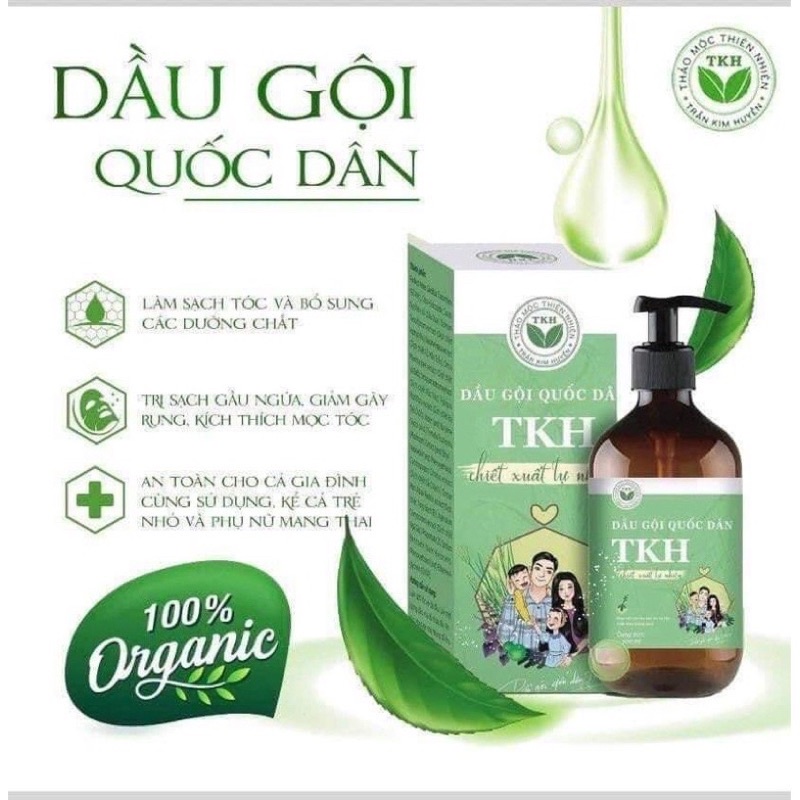 Dầu gội quốc dân Trần Kim Huyền - Làm sạch da đầu, mượt, chắc khỏe tóc, giảm xơ, rối, chẻ ngọn, gãy rụng