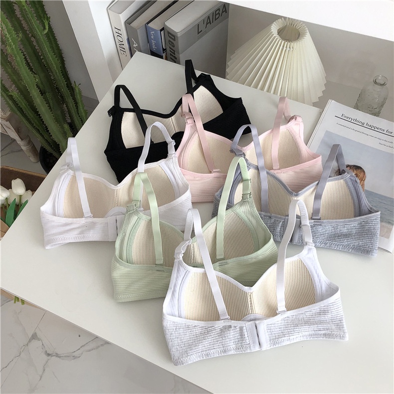 Áo lót nữ cotton không gọng nâng ngực BRALUNE , áo lót nữ mềm mại thoáng khí mã ANM-21