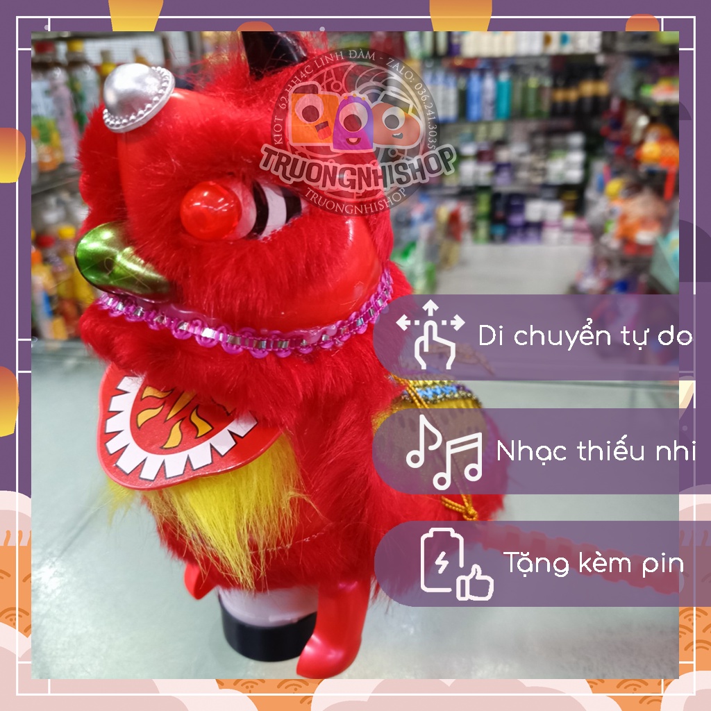 Lồng đèn SƯ TỬ, KÌ LÂN phát sáng, có nhạc thiếu nhi, tặng kèm pin