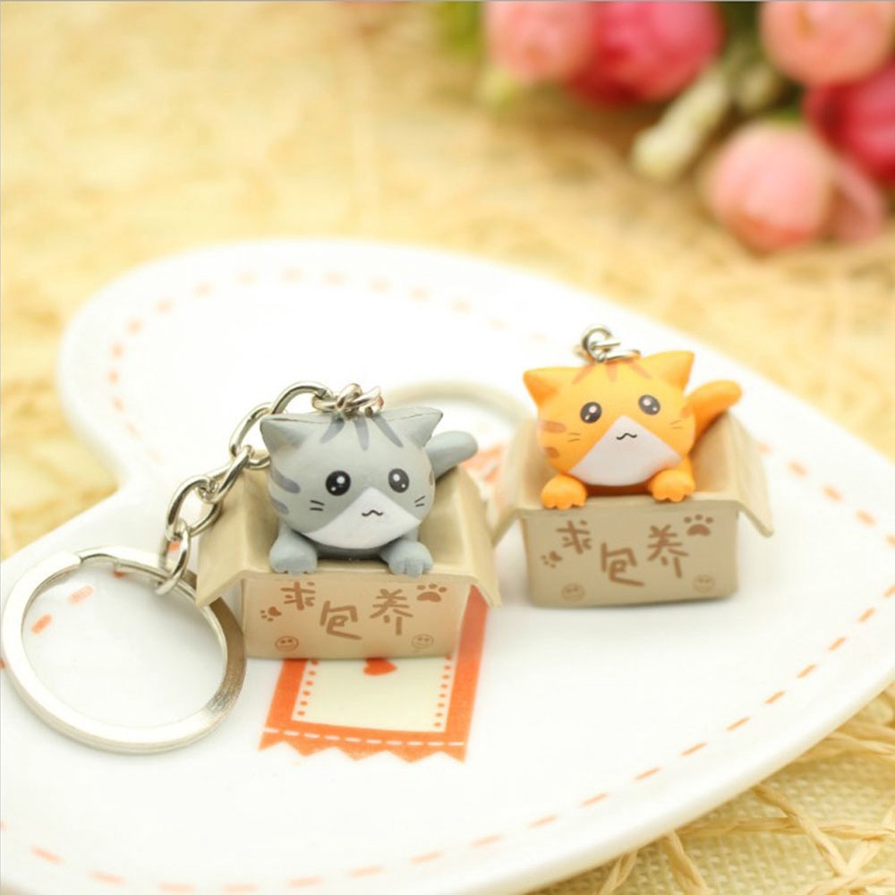Móc Khóa Hình Chú Mèo Dễ Thương