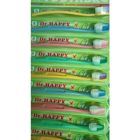 Sỉ 1 vỉ 12 cây bàn chải đánh răng Dr.Happy, an toàn cho mọi gia đình, cung cấp sỉ cho khách sạn, nhà nghỉ,
