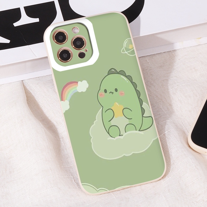 Ốp iphone - Ốp lưng iphone 13 gấu Bear và khủng long dễ thương dành cho ip 6 đến 13promax - nn078