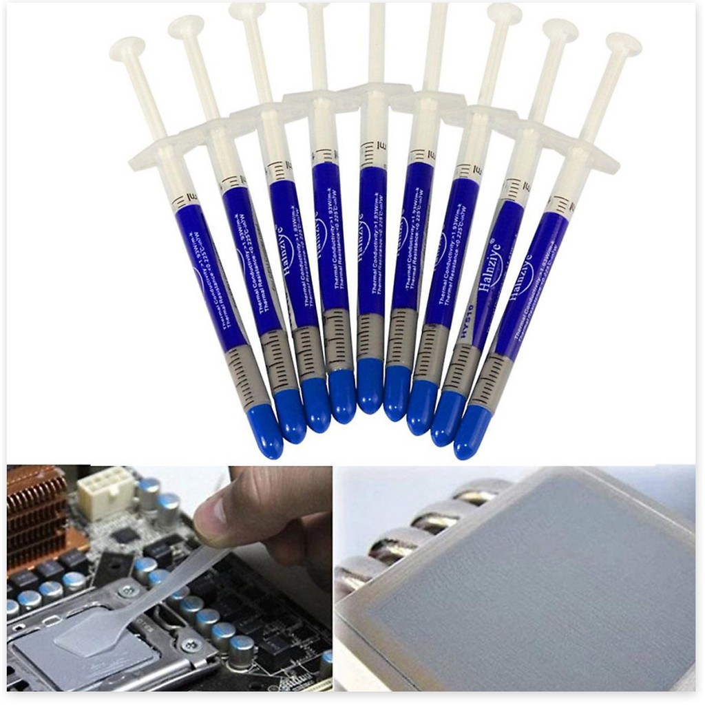 Combo 10 Tuýp Keo Tản Nhiệt CPU - Keo Làm Mát CHip Xilanh 0.5g -LOẠI NHỎ