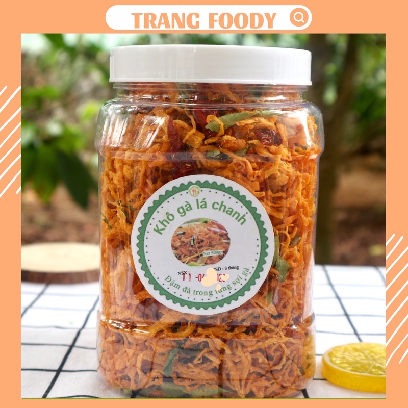 500gr Khô gà Lá Chanh loại 1 dai ngon đậm vị
