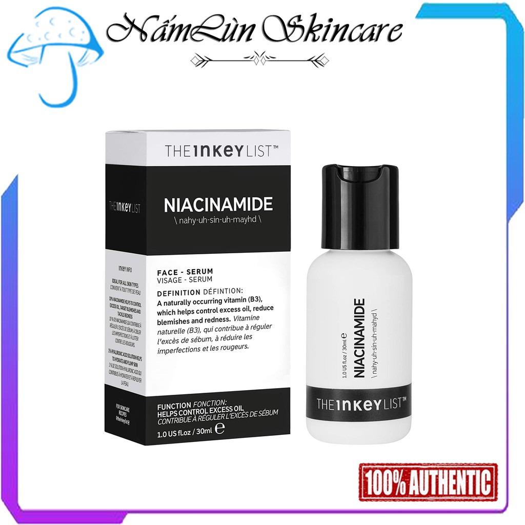 Serum kháng mụn mờ thâm Niacinamide 30ml - The INKEY LIST [Bill Sephora USA]