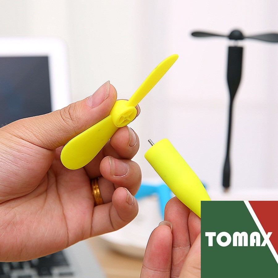 Quạt USB Mini 2 Cánh Tháo Rời Tiện Lợi Và Siêu Mát - Shop Giao Màu Ngẫu Nhiên [Tomax Shop] | BigBuy360 - bigbuy360.vn