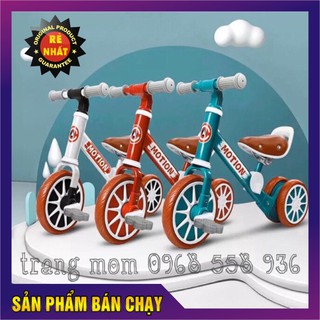 [SIÊU ĐẸP] XE CHÒI CHÂN KẾT HỢP XE ĐẠP MOTION, YÊN DA 3 TRONG 1