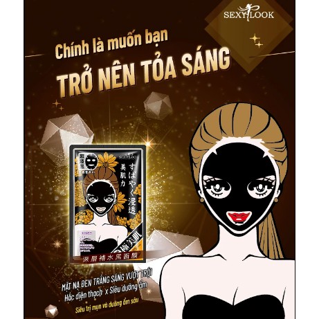 Mặt nạ đen tràm trà, hoa hồng, hoa đỏ, hoa cúc vàng giảm mụn, dưỡng da, giảm nhờn | Thế Giới Skin Care