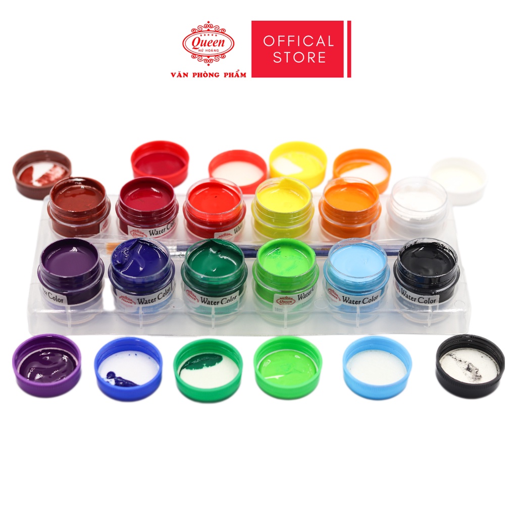 Màu nước Queen  - 12 màu - CHÍNH HÃNG - WC303 - 18ml