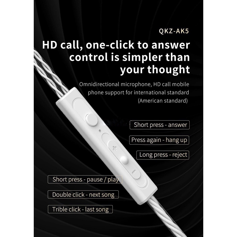 Tai Nghe Nhét Tai Âm Thanh Hifi Ak6 Bằng Đồng hi-fi