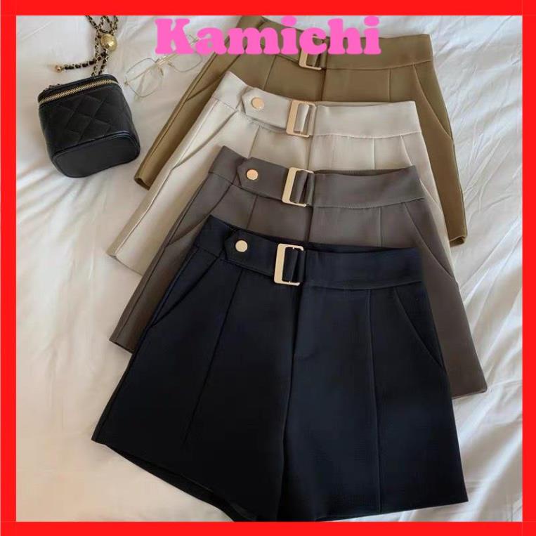 (quà tặng khẩu trang y tế) Quần short nữ cạp cao đùi nữ chất liệu vải tuyết mưa bigsize 40 - 75kg ( S01 ) kamichi