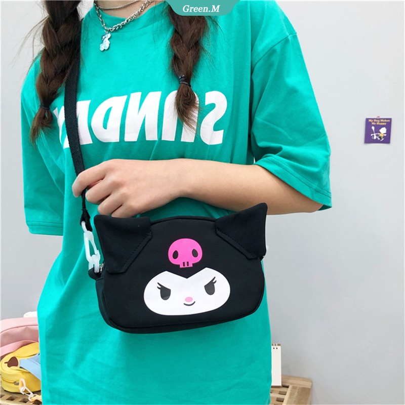 Sanrio Túi Đeo Chéo Hình Cinnamoroll My Melody Đáng Yêu Mềm Mại Cho Nữ