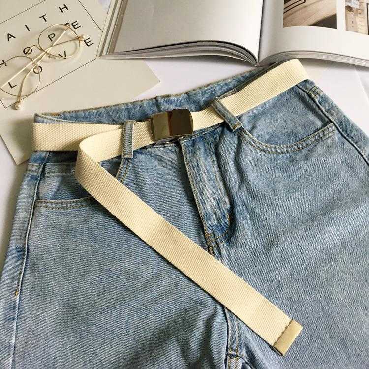 Dây thắt lưng nam vải jean phong cách Hàn Quốc