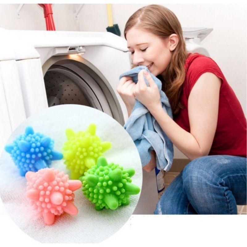 Bóng giặt là thẳng quần áo (thả vào máy giặt cùng quần áo) (d1)
