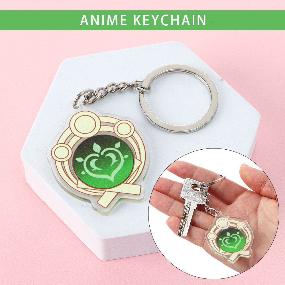 Móc khóa hình mắt nhân vật anime Genshin Impact Mondstadt MIHAN1