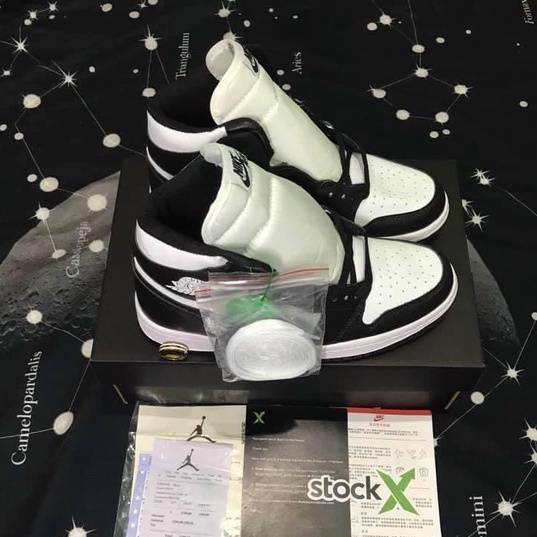 GIÀY SNEAKER NAM NỮ CỔ CAO 2 MÀU ĐEN TRẮNG,GIÀY JORDAN 1 CỔ CAO PANDA CỰC HOT NĂM 2021 | BigBuy360 - bigbuy360.vn