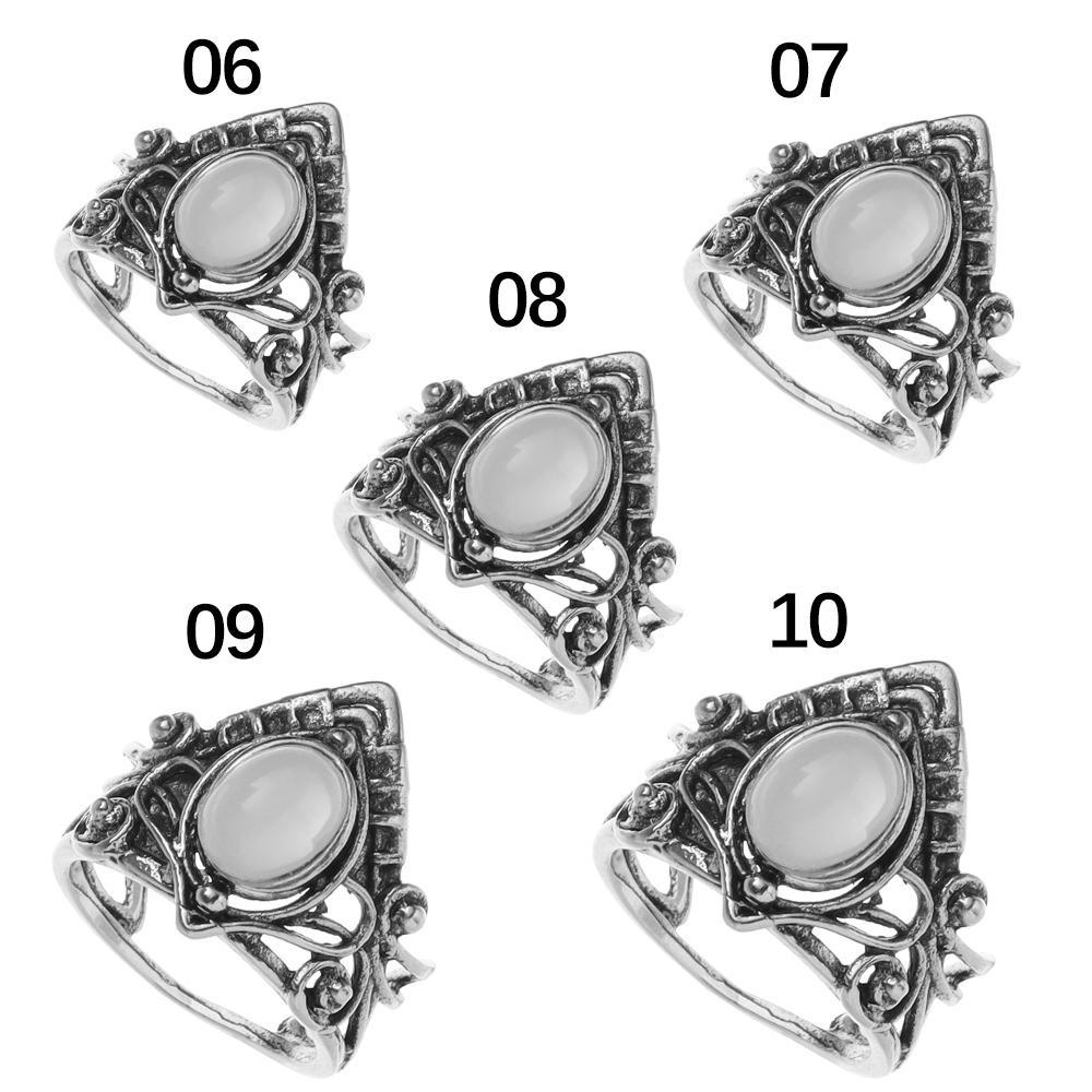 Nhẫn Mạ Bạc Khắc Hoa Phong Cách Vintage|Băng Đeo Cổ Tay Họa Tiết Kẻ Sọc