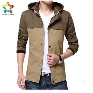 Áo khoác nam kaki modelsfashion 2 lớp có nón cao cấp akk015 🚚 freeship 🚚