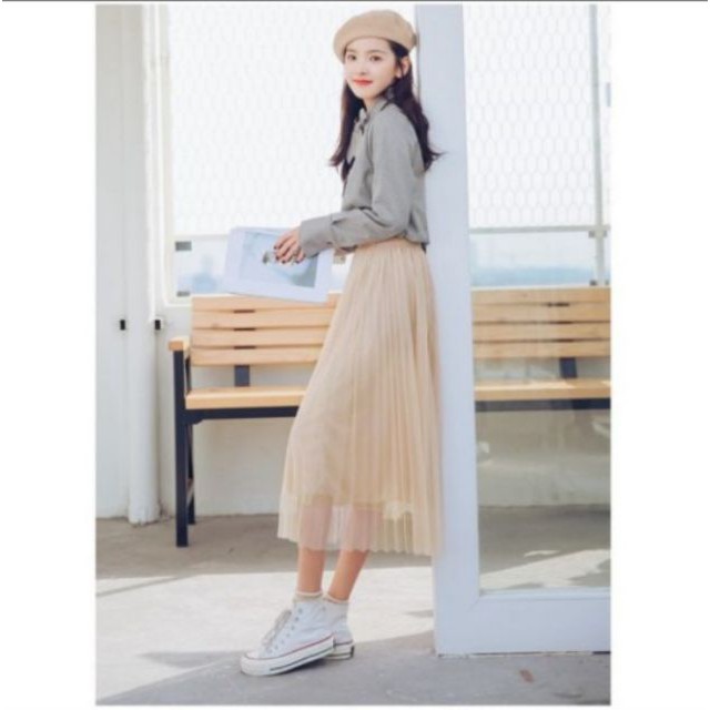 {Hàng loại 1} CHÂN VÁY XẾP LY_ CHÂN VÁY DẬP LI_ CHÂN VÁY XÒE DÀI {Chất lượng} | BigBuy360 - bigbuy360.vn