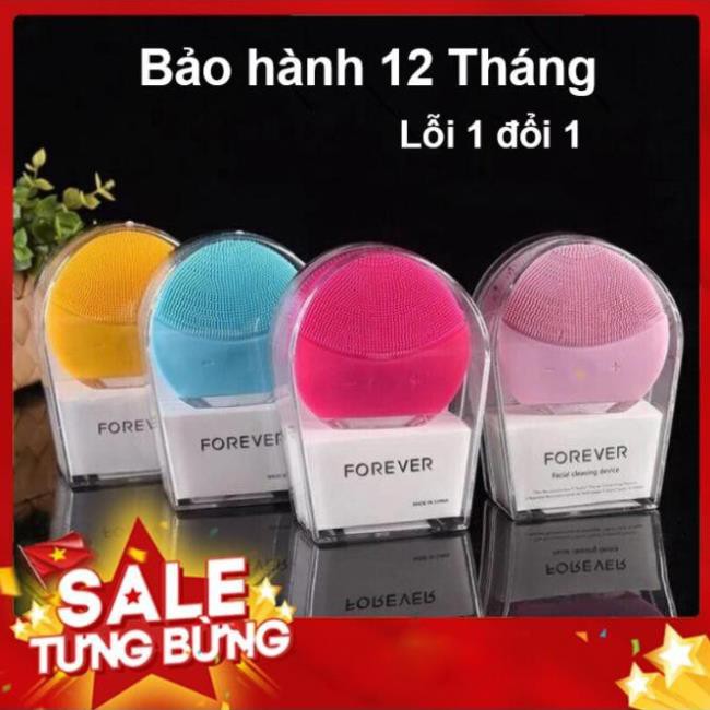 Máy rửa mặt Silicon công nghệ rung tạo sóng âm Massage Forever Lina Mini Chính Hãng