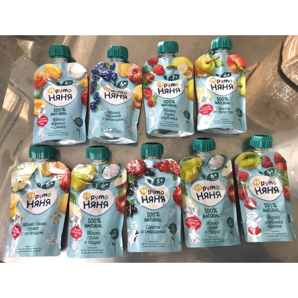 Hoa quả nghiền Fruto hàng Nội địa Nga Mẫu Mới