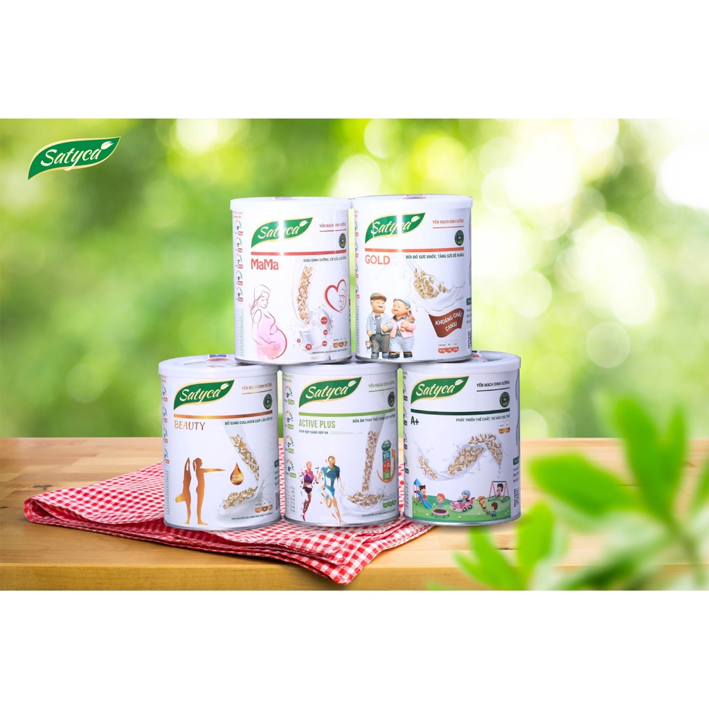 Sữa hạt dinh dưỡng Satyca Active Plus dành cho nam, nữ thanh niên trưởng thành hộp 450g - BCA65
