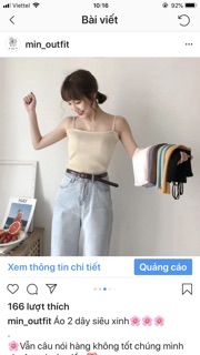 Áo 2 dây siêu xinh