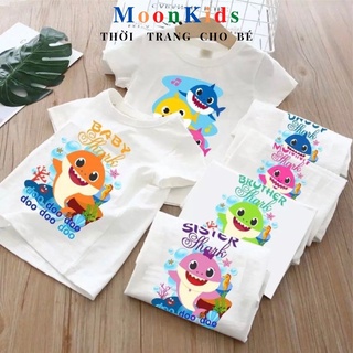 Áo Phông cộc tay bé trai họa tiết cá mập từ 6-18kg,áo thun bé trai,áo bé trai cộc tay