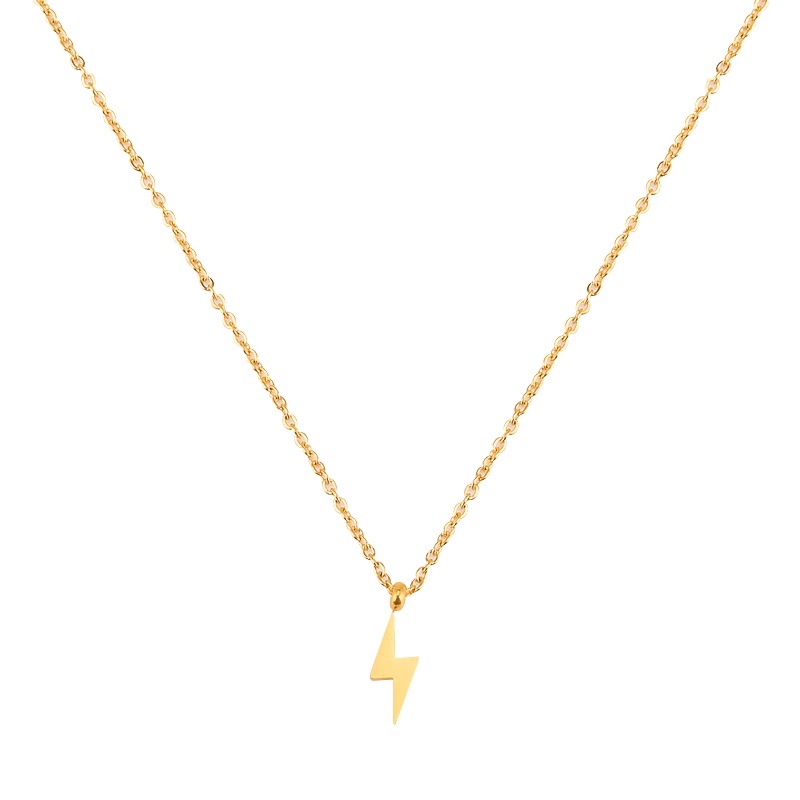 Dây Chuyền Mặt Hình Tia Chớp Mini 19604 Mạ Vàng Sang Trọng