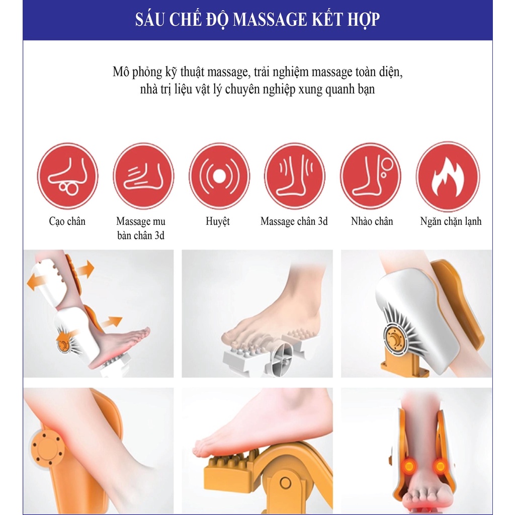 Máy massage chân cao cổ
